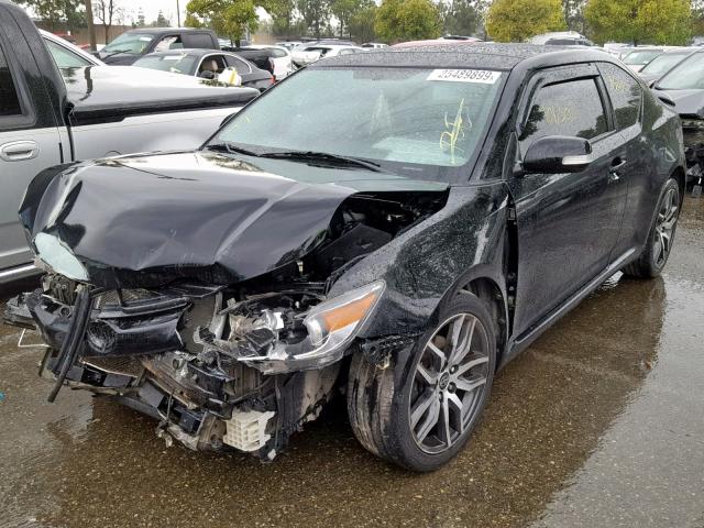 JTKJF5C76FJ001867 - 2015 TOYOTA SCION TC BLACK photo 2