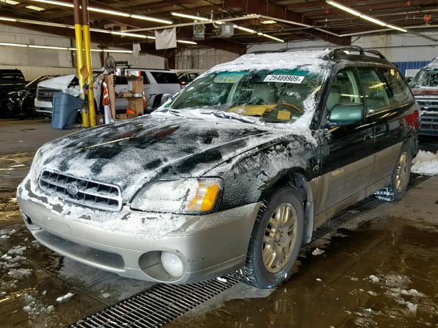 4S3BH806427622129 - 2002 SUBARU LEGACY OUT GREEN photo 2