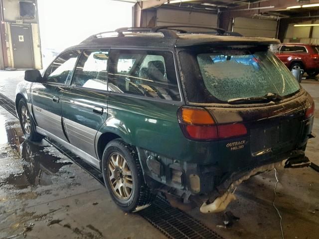 4S3BH806427622129 - 2002 SUBARU LEGACY OUT GREEN photo 3