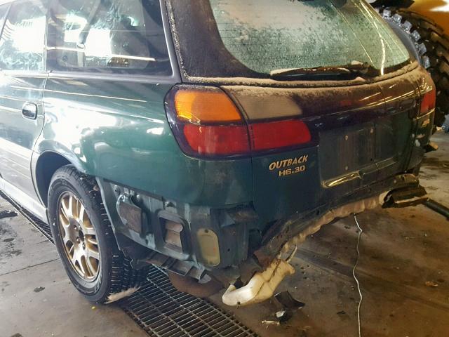 4S3BH806427622129 - 2002 SUBARU LEGACY OUT GREEN photo 9