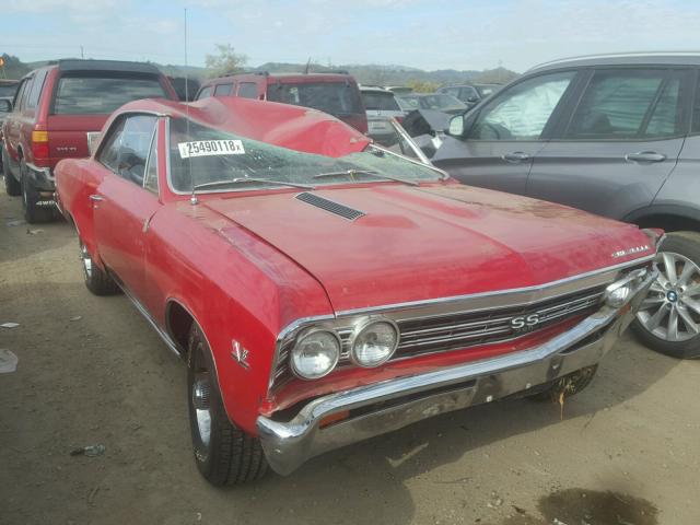 138177A144481 - 1967 CHEVROLET CHEVELL SS RED photo 1