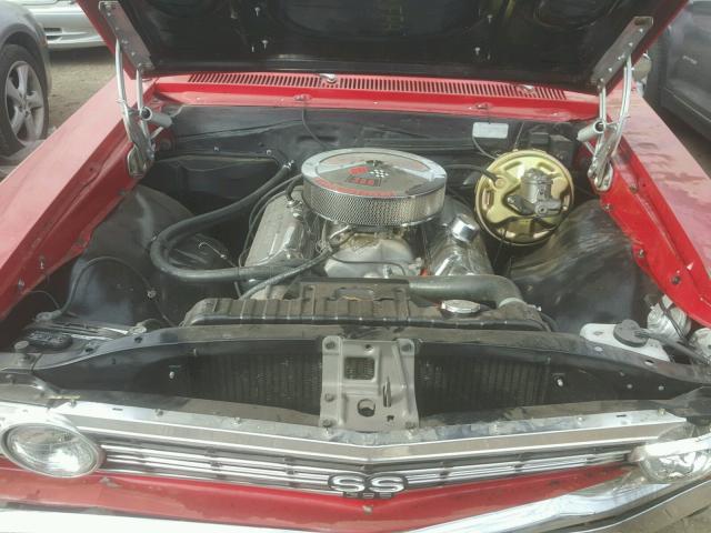 138177A144481 - 1967 CHEVROLET CHEVELL SS RED photo 7