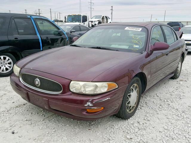 1G4HP54K63U206780 - 2003 BUICK LESABRE CU BURGUNDY photo 2