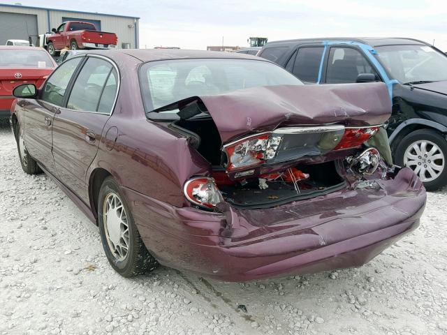 1G4HP54K63U206780 - 2003 BUICK LESABRE CU BURGUNDY photo 3