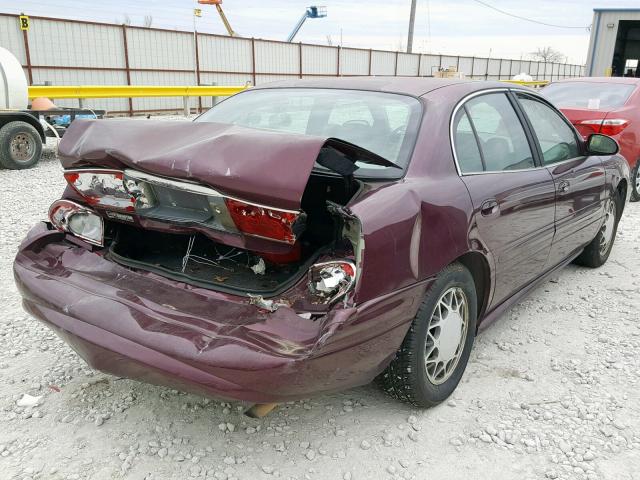 1G4HP54K63U206780 - 2003 BUICK LESABRE CU BURGUNDY photo 4