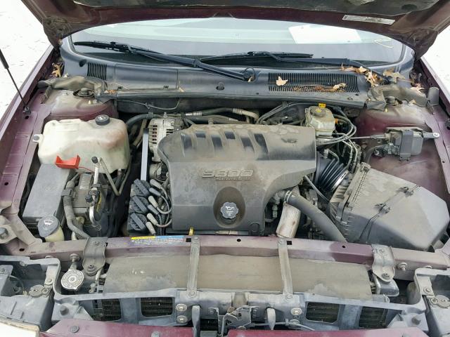 1G4HP54K63U206780 - 2003 BUICK LESABRE CU BURGUNDY photo 7