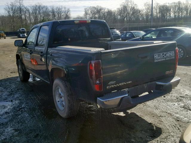 1GTDT136058115379 - 2005 GMC CANYON GREEN photo 3