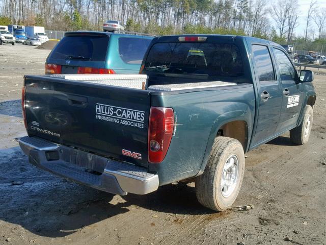 1GTDT136058115379 - 2005 GMC CANYON GREEN photo 4