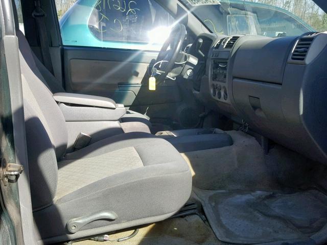 1GTDT136058115379 - 2005 GMC CANYON GREEN photo 5