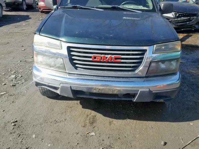 1GTDT136058115379 - 2005 GMC CANYON GREEN photo 9