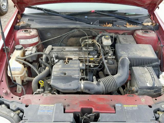 1G1ND52F85M229947 - 2005 CHEVROLET CLASSIC MAROON photo 7