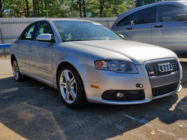 WAUAF78EX8A082737 - 2008 AUDI A4 2.0T SILVER photo 1