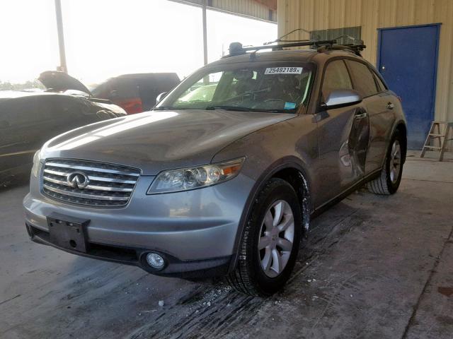 JNRAS08U35X108262 - 2005 INFINITI FX35 GRAY photo 2