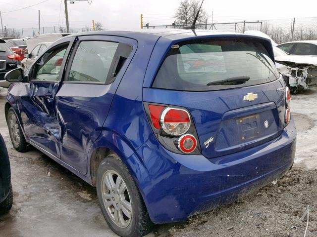 1G1JA6EH9C4199672 - 2012 CHEVROLET SONIC LS 蓝色 照片 3
