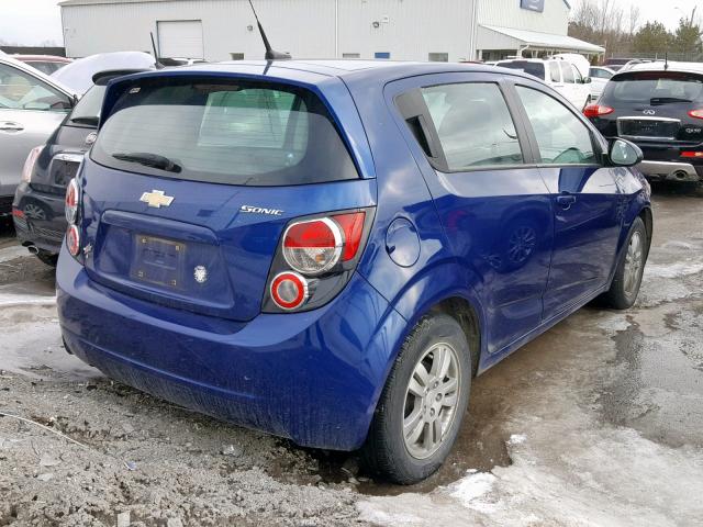 1G1JA6EH9C4199672 - 2012 CHEVROLET SONIC LS 蓝色 照片 4