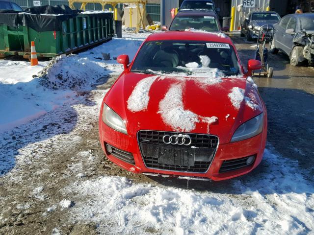 TRUDD38J881021338 - 2008 AUDI TT 3.2 QUA RED photo 9