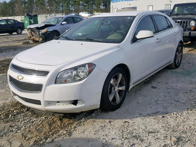1G1ZC5E12BF129380 - 2011 CHEVROLET MALIBU 1LT WHITE photo 2