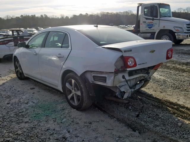 1G1ZC5E12BF129380 - 2011 CHEVROLET MALIBU 1LT WHITE photo 3