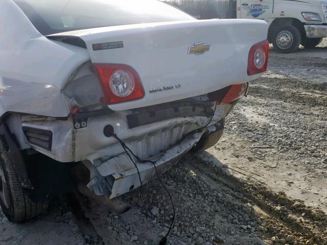 1G1ZC5E12BF129380 - 2011 CHEVROLET MALIBU 1LT WHITE photo 9