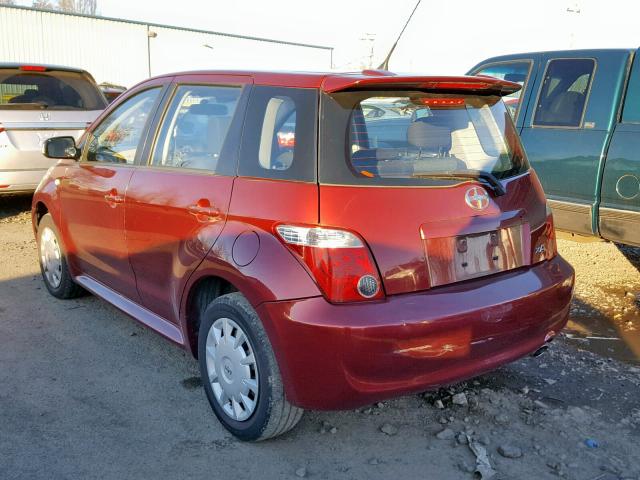 JTKKT604X65002509 - 2006 TOYOTA SCION XA RED photo 3