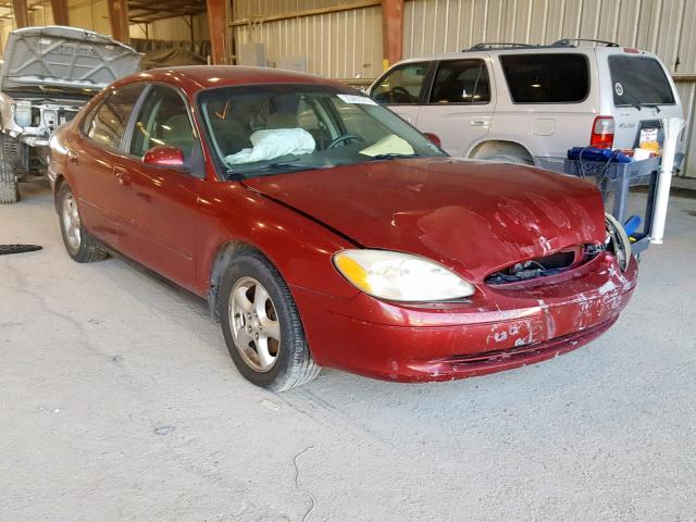 1FAFP55222A213886 - 2002 FORD TAURUS SES RED photo 1