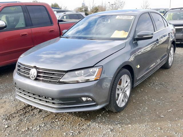 3VWL17AJXHM399483 - 2017 VOLKSWAGEN JETTA SEL GRAY photo 2