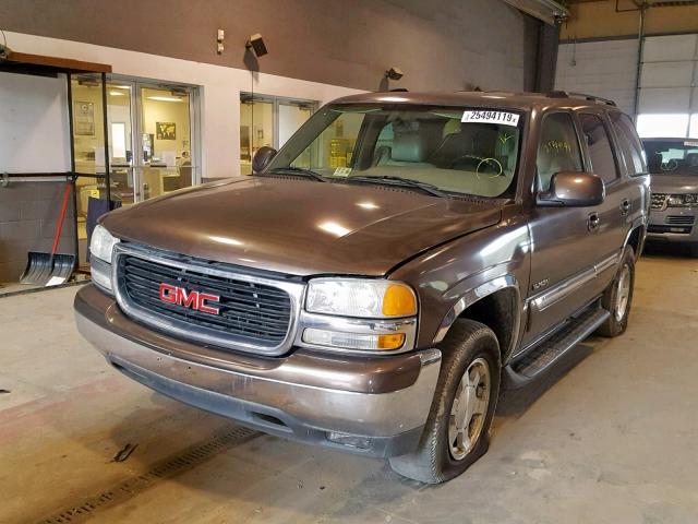 1GKEC13Z64J121441 - 2004 GMC YUKON BROWN photo 2