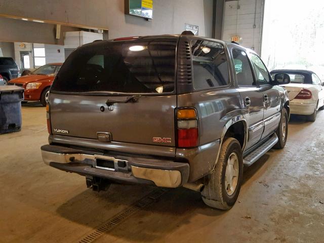 1GKEC13Z64J121441 - 2004 GMC YUKON BROWN photo 4