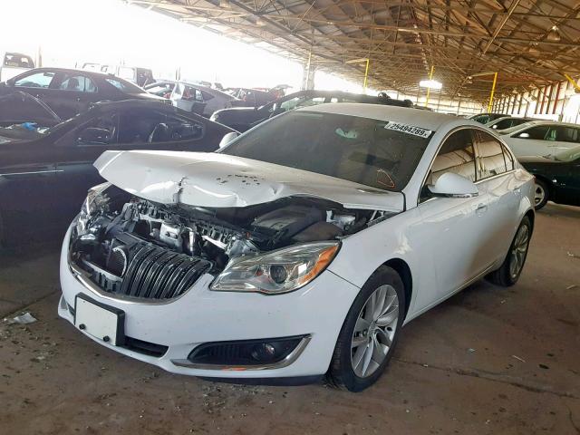 2G4GK5EX7G9156317 - 2016 BUICK REGAL WHITE photo 2