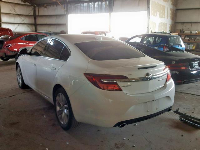 2G4GK5EX7G9156317 - 2016 BUICK REGAL WHITE photo 3