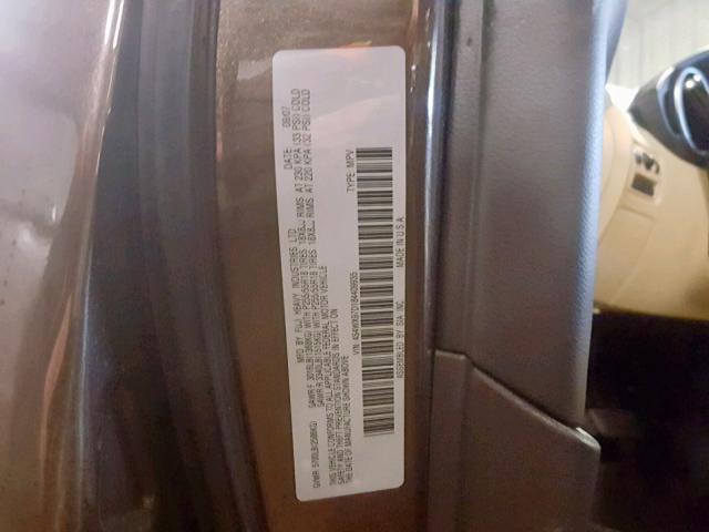 4S4WX97D184409935 - 2008 SUBARU TRIBECA LI BROWN photo 10