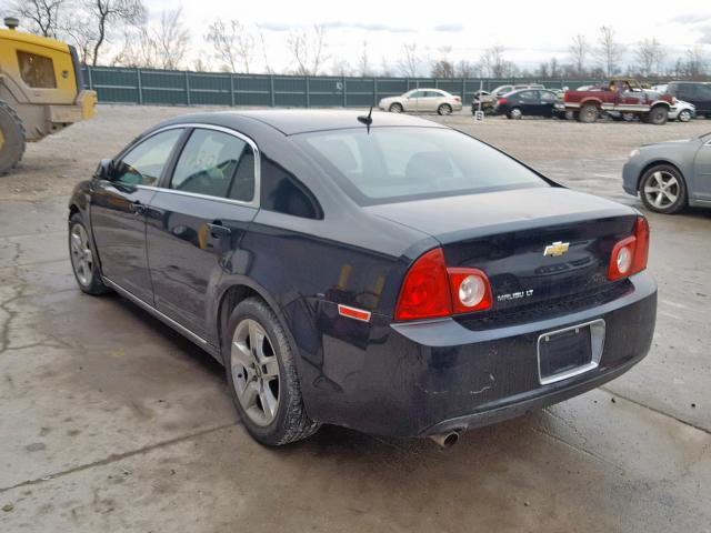 1G1ZC5EB8AF277749 - 2010 CHEVROLET MALIBU 1LT BLACK photo 3