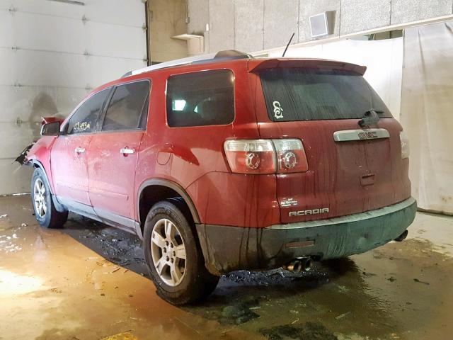 1GKKRNED5CJ200687 - 2012 GMC ACADIA SLE RED photo 3