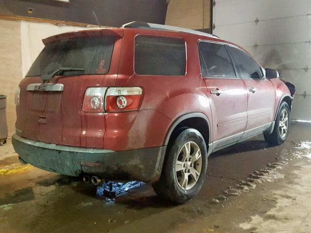 1GKKRNED5CJ200687 - 2012 GMC ACADIA SLE RED photo 4