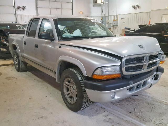 1D7HL38N04S548043 - 2004 DODGE DAKOTA QUA SILVER photo 1