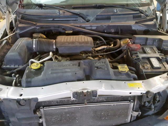 1D7HL38N04S548043 - 2004 DODGE DAKOTA QUA SILVER photo 7