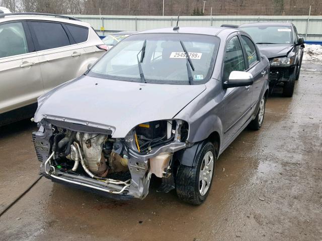 KL1TD5DE2BB201823 - 2011 CHEVROLET AVEO LS GRAY photo 2