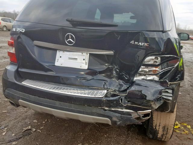 4JGBB86E88A369159 - 2008 MERCEDES-BENZ ML 350 BLACK photo 10