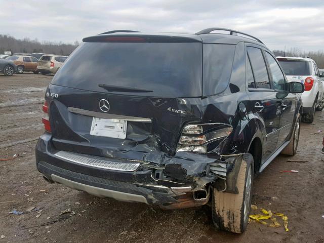 4JGBB86E88A369159 - 2008 MERCEDES-BENZ ML 350 BLACK photo 4