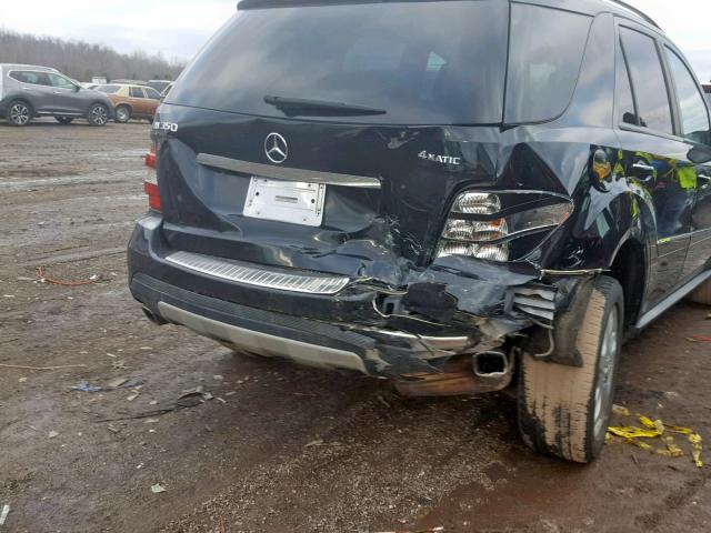 4JGBB86E88A369159 - 2008 MERCEDES-BENZ ML 350 BLACK photo 9