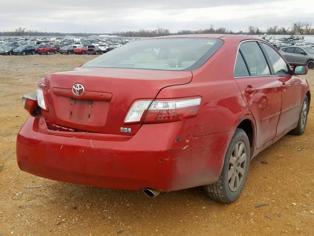 4T1BB46K68U041235 - 2008 TOYOTA CAMRY HYBR RED photo 4