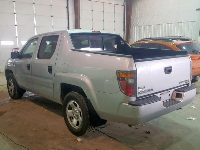 2HJYK16236H565385 - 2006 HONDA RIDGELINE SILVER photo 3