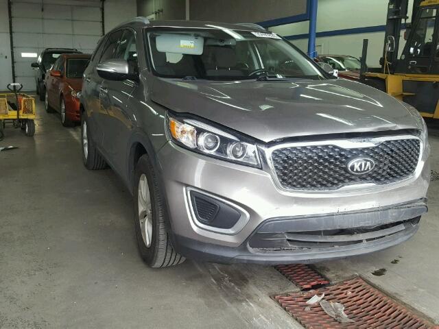 5XYPG4A36GG002527 - 2016 KIA SORENTO LX GRAY photo 1