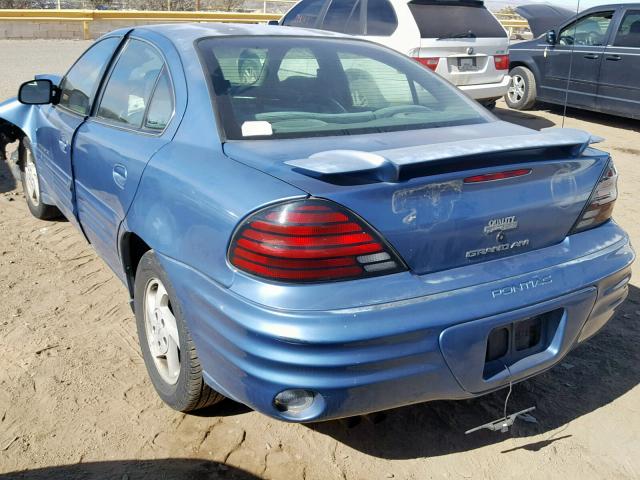 1G2NE52E7XM794726 - 1999 PONTIAC GRAND AM S BLUE photo 3