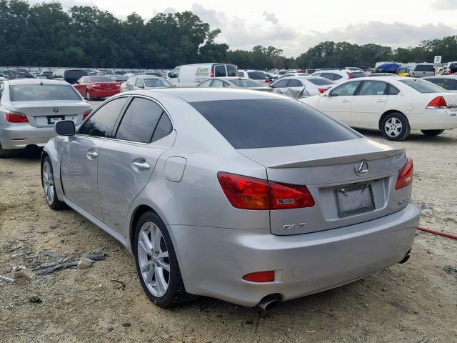 JTHBE262765011649 - 2006 LEXUS IS 350 GRAY photo 3