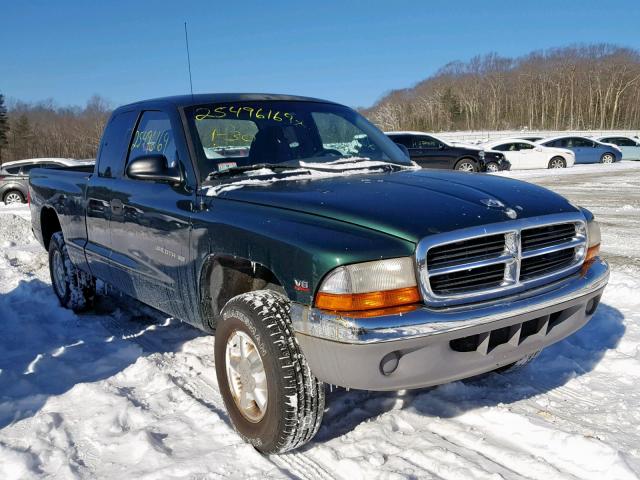 1B7GG22Y0XS215191 - 1999 DODGE DAKOTA GREEN photo 1