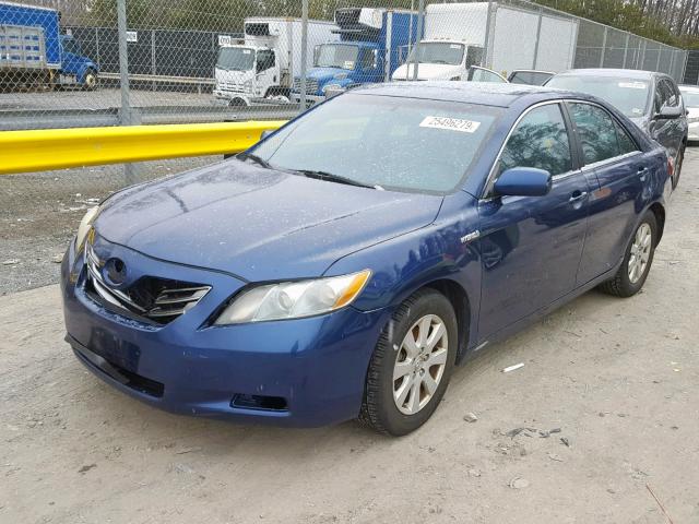 4T1BB46K79U064959 - 2009 TOYOTA CAMRY HYBR BLUE photo 2