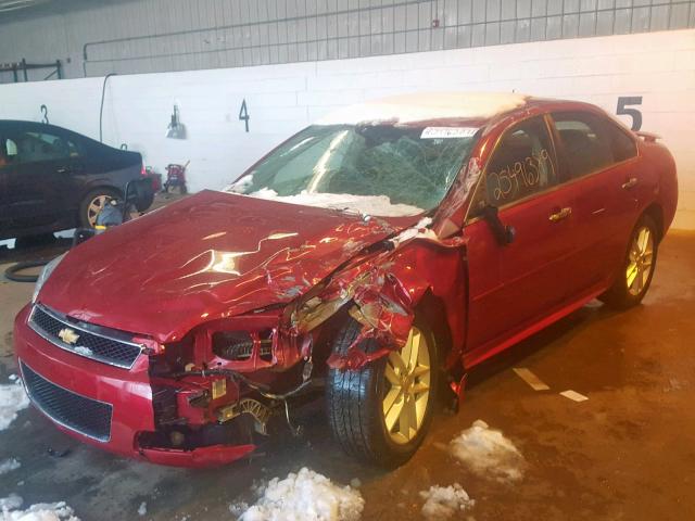 2G1WC5E39E1167706 - 2014 CHEVROLET IMPALA LIM RED photo 2