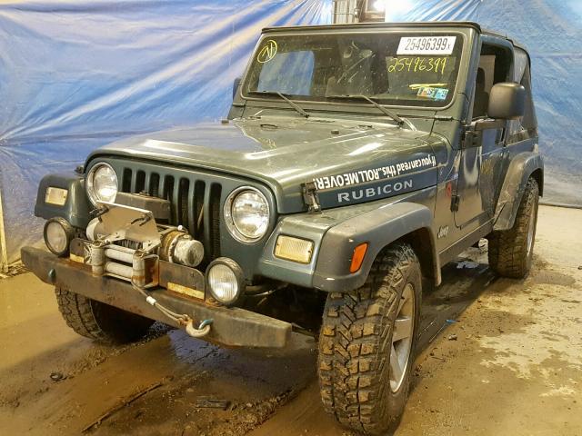 1J4FA69S64P741047 - 2004 JEEP WRANGLER / GREEN photo 2