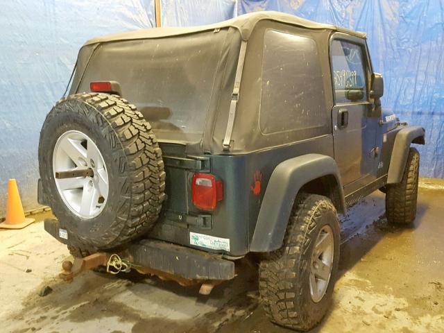 1J4FA69S64P741047 - 2004 JEEP WRANGLER / GREEN photo 4